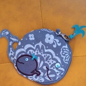 NWT 31 Gifts Charming Gray Whale Wristlet